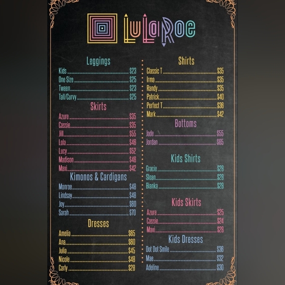 LULAROE LIVE LISTING!! ONLY SIZES LEFT ARE L TO XXL! $10 EACH - Picture 3 of 7